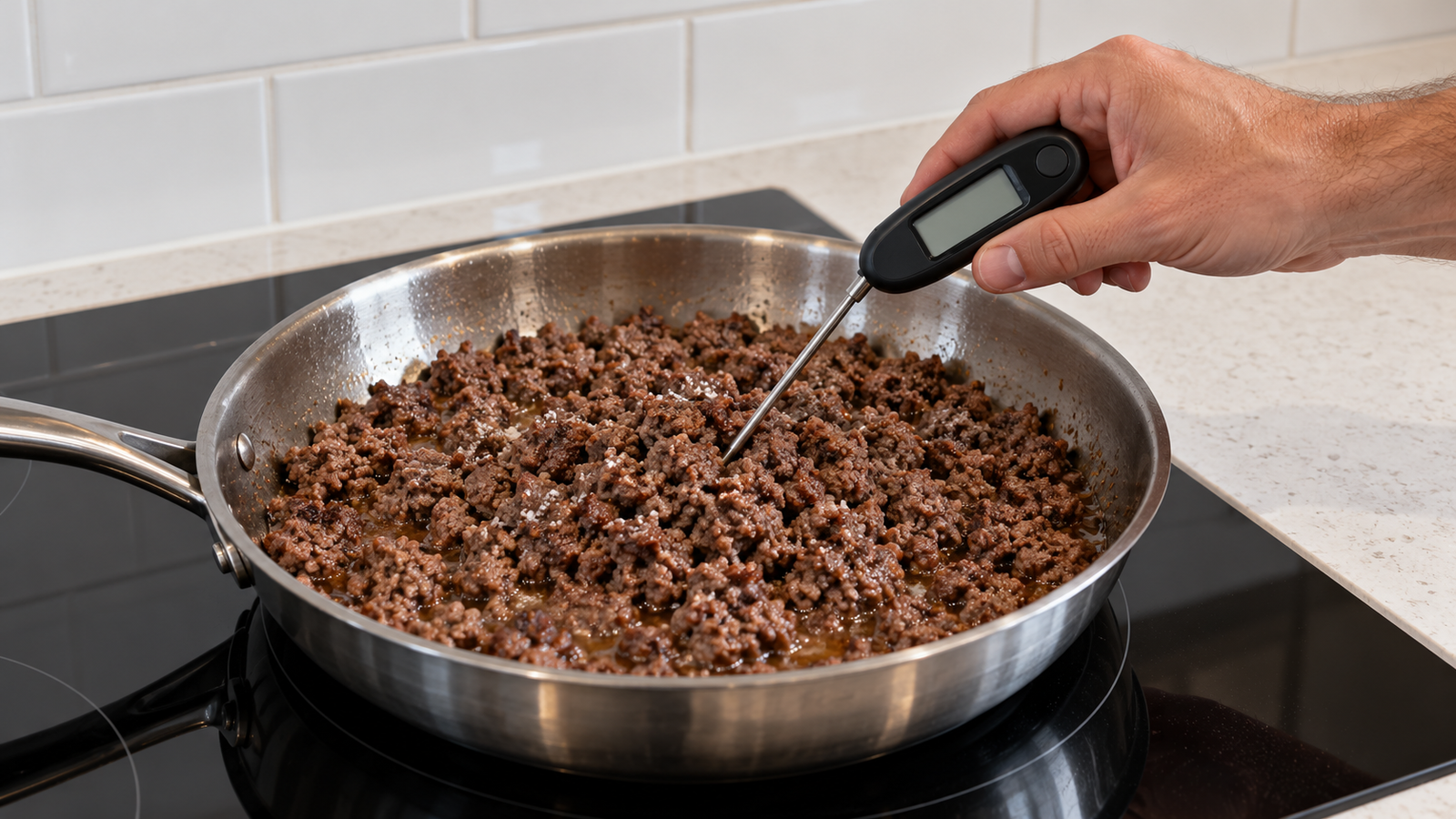 Why Your Ground Beef Steams Instead of Browning step shown in the kitchen