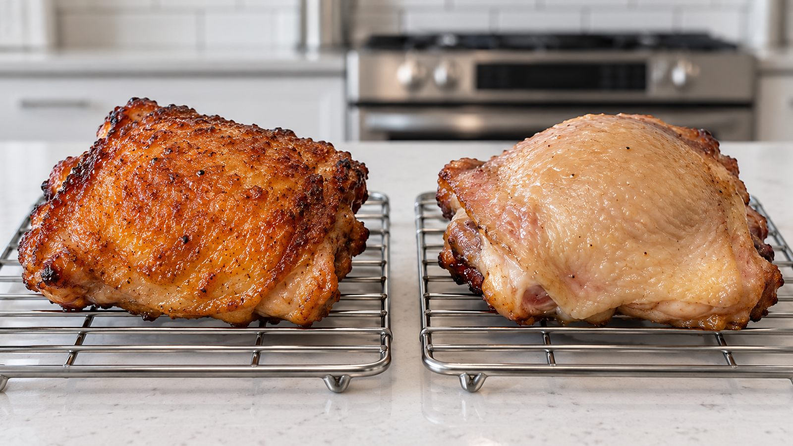 Why Smoked Chicken Skin Turns Rubbery Instead of Crisp step shown in the kitchen